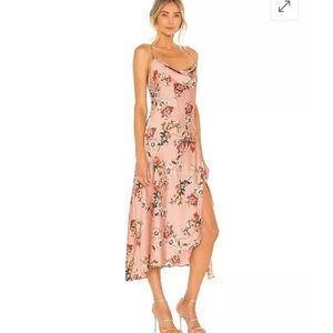 ASTR the label maxi Gaia dress floral blush excellent condition S NWOT